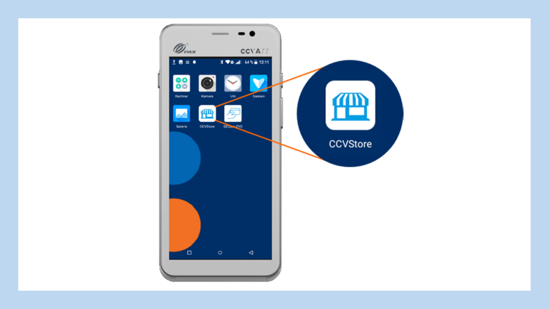 Der CCV-App-Store auf einem CCV-Kartenterminal