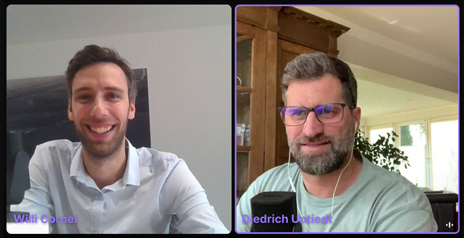 Diedrich Untiedt im Gespräch mit Willi Cornel
